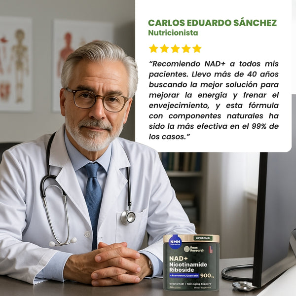 ¡Activa tu NAD+ y recupera la energia, vitalidad y claridad mental que tenías a los 20!