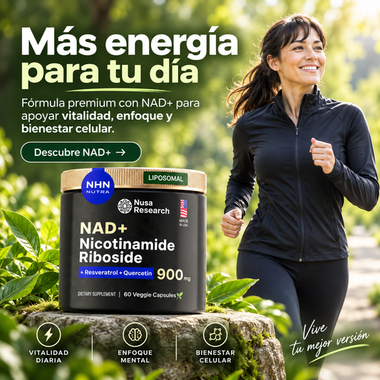 Activa tu NAD+ y cuida tu longevidad desde dentro.