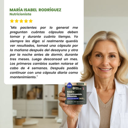 ¡Activa tu NAD+ y recupera la energia, vitalidad y claridad mental que tenías a los 20!