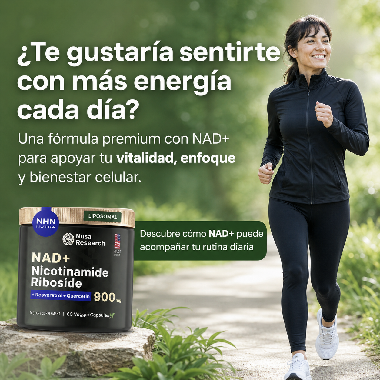 Cuida tu salud con el único NAD+ auténtico, para revitalizar cuerpo y mente