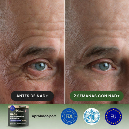 ¡Activa tu NAD+ y recupera la energia, vitalidad y claridad mental que tenías a los 20!