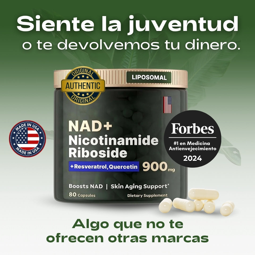Cuida tu salud con el único NAD+ auténtico, seguro y clínicamente probado para revitalizar cuerpo y mente