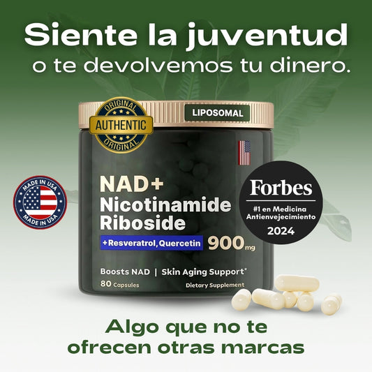 Cuida tu salud con el único NAD+ auténtico, seguro y clínicamente probado para revitalizar cuerpo y mente