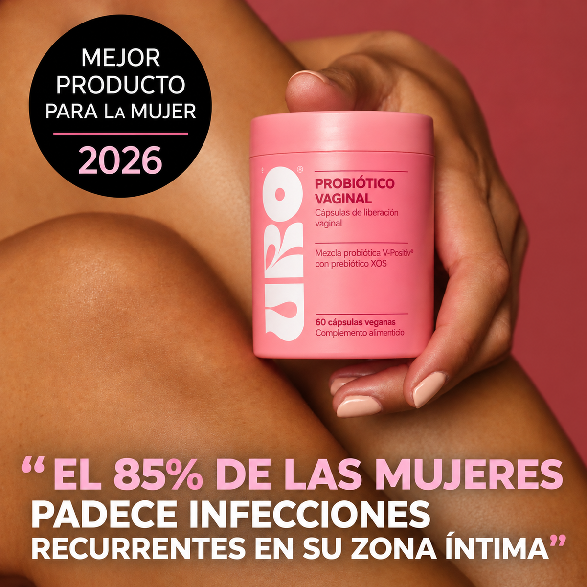 Probiótico Vaginal URO para el olor íntimo y el equilibrio de la flora